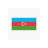 TSC Azerbaycan Bayrağı Araba Oto Sticker Çıkartması Çok Renkli, 31agusx37
