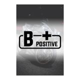 TSC B+ Pozitif Kan Grubu Sticker Siyah Renk 14CM, 31agusx44