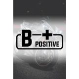 TSC B+ Pozitif Kan Grubu Sticker Sİyah Renk 14CM