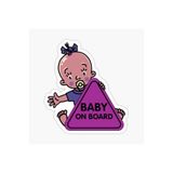 TSC Baby On Board Arabada Bebek Var Araç Sticker 19CM Renkli, EYMSS258