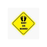 TSC Baby On Board Arabada Bebek Var Araç Sticker Etiket 19CM Renkli, EYMSS263