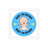 TSC Baby On Board Arabada Bebek Var Araç Sticker Etiket 19CM Renkli, EYMSS265