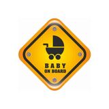 TSC Baby On Board Arabada Bebek Var Oto Sticker 19cm Çok Renkli, 31agusx45
