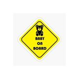 TSC Baby On Board Arabada Bebek Var Oto Sticker Etiket 19CM Renkli, EYMSS267