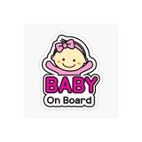 TSC Baby On Board Arabada Bebek Var Oto Sticker Etiket 19CM Renkli, EYMSS275