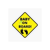 TSC Baby On Board Arabada Bebek Var Oto Sticker Etiket 19CM Renkli, EYMSS277