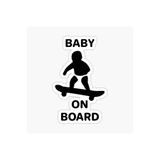 TSC Baby On Board Arabada Bebek Var Oto Sticker Etiket 19CM Renkli, EYMSS279