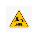 TSC Baby On Board Arabada Bebek Var Oto Sticker Etiket 19CM Renkli, EYMSS282