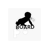 TSC Baby On Board Arabada Bebek Var Oto Sticker Etiket 19CM Renkli, EYMSS283