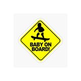 TSC Baby On Board Arabada Bebek Var Oto Sticker Etiket 19CM Renkli, EYMSS288