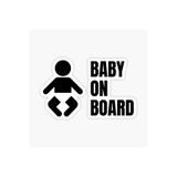 TSC Baby On Board Arabada Bebek Var Sticker Etiket 19CM Renkli, EYMSS291