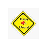 TSC Baby On Board Arabada Bebek Var Sticker Etiket 19CM Renkli, EYMSS297