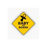 TSC Baby On Board Arabada Bebek Var Sticker Etiket 19CM Renkli, EYMSS299