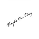 TSC Belki Bir Gün Maybe One Day Oto Sticker Siyah 30 Cm, RENK-A-30