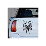 TSC Berber Makas Ve Kelebek Etiket Sticker Yapıştırma 25cm Siyah, 22HZRx20