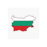TSC Bulgaristan Ülke Şekli Bayrağı Araba Oto Sticker Çıkartması 18CM Çok Renkli, 31agusx85