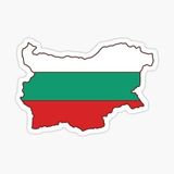 TSC Bulgaristan ülke şekli bayrağı çıkartması Araba Oto Sticker etiket 18CM