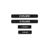 TSC Chevrolet Cruze Carbon Fiber Kapı Eşiği Yazısı Sticker 4 Adet 50cm Çok Renkli, L170