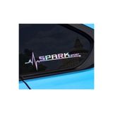 TSC Chevrolet Spark Yan Cam Sticker Oto Kapı 20 Cm X 7 Cm Holo-Chroma Çok Renkli, Holo-Chroma Z20