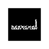 TSC Çılgın Kedi Annesi Araba Sticker Etiket Beyaz 20 Cm