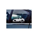 TSC Civic FB Sedan Kelebek Cam Araba Oto Sticker 19 cm Renkli 2 Adet, 8587T-58