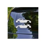 TSC Civic Hatch 10th Gen Kelebek Cam Oto Sticker 17 CM Renkli 2 Adet, 8587T-61