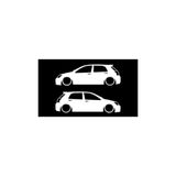 TSC Corolla Basık Kasa Kelebek Cam Sticker Çok Renkli, Siyah1b145