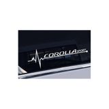 TSC Corolla Yan Cam Sticker Oto Kapı Çıkartma Tuning 20 cm x 7 cm Renkli, Yazı-1-501