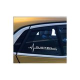 TSC Dacia Duster Nabız Kalp Atışı Sticker 2 Adet Renkli, Kapikolu-z120