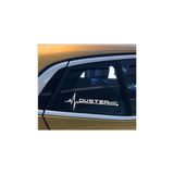 TSC Dacia Duster Napız Kalp Kelebek Cam Sticker Çok Renkli, Siyah1b143