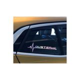 TSC Dacia Duster Yan Cam Sticker Oto Kapı 20 Cm X 7 Cm Holo-Chroma Çok Renkli, Holo-Chroma Z27