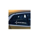 TSC Dacia Duster Yan Cam Sticker Oto Kapı Aksesuar 20cmx7cm Çok Renkli, HACERAX19