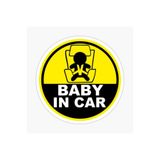 TSC Dikkat Arabada Bebek Var Sticker Oto Etiket 18cm MD2 Renkli, EYMSS307
