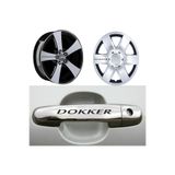 TSC Dokker Kapı Kolu Jant Sticker 10 Adet Siyah Z60, jantetiket60