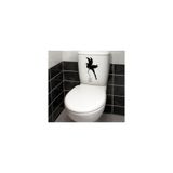 TSC Duvar Sticker Wc Klozet Kedi Model5 Siyah 28x30 cm, Klozetstickerz7