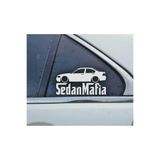 TSC E46 3-series Sedan Kelebek Cam Araba Oto Sticker 19 cm Renkli 2 Adet, 8587T-79