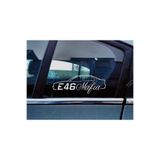 TSC E46 Sedan 320i Kelebek Cam Araba Oto Sticker 19 cm Renkli 2 Adet, 8587T-81