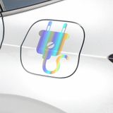 TSC Elektirikli Araba Şarj Etiketi Yapıştırması Depo kapağı Uyarısı 13 CM Hologram