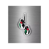 TSC Filistinli Çıkartma Araba Motosiklet Boks Eldiveni Bayrak 19CM Renkli, 5587mm-36