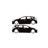 TSC Focus HB Basık Kasa Sticker Kelebek Cam Yapıştırması Çok Renkli, Siyah1b133