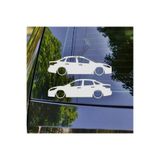 TSC Focus Sedan MK3 2011 Kelebek Cam Oto Sticker 17 CM Renkli 2 Adet, 8587T-89