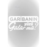 TSC Garibanın Yüzü Gülür Mü Oto Sticker Cam Sticker Beyaz 20 X 10 Cm, RENK-Z-Z18