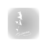 TSC Gazi Mustafa Kemal Atatürk Silüeti ve İmza Oto Sticker 28CM Beyaz, 31agusx108