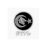 TSC Göktürkçe Kurt Ay Ve Hilal 22 cm Araba Oto Sticker Çok Renkli, EYh1Y77