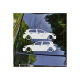 TSC Golf MK8 GTI GT Kelebek Cam Oto Sticker 17 CM Renkli 2 Adet, 8587T-94