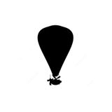 TSC Hava Balonu Hacada Uçuyor Sticker 15cm Çok Renkli, EY-1-156