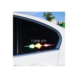 TSC Hologram Renk Kalp Ritim Kelebek Cam Araba Sticker Çok Renkli, Holo-Chroma Z46
