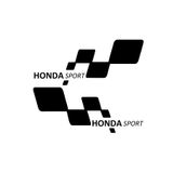 TSC Honda Sport Etiket Yapıştırma Sticker 30cmx11cm Siyah MMD225, TYCURIHRIN170669941155045