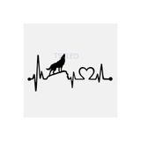 TSC Howling Kurt Kalp Atışı Yaşam Hattı Araba Çıkartmaları Çok Renkli, STICKER-1A-38