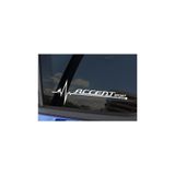 TSC Hyundai Accent Napız Kalp Kelebek Cam Sticker Çok Renkli, Siyah1b105
